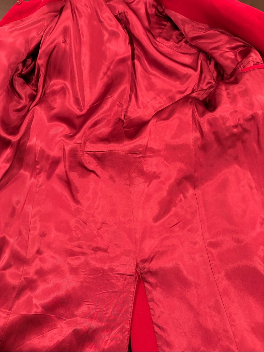 J. Crew Red Wool-Blend Single-Breasted Coat - Picture 8 of 14